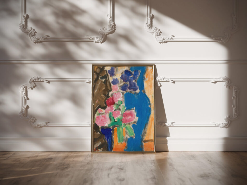 Still Life Flower Still Life With Vase And Figure Semi Profile Alexej von Jawlensky video mockup