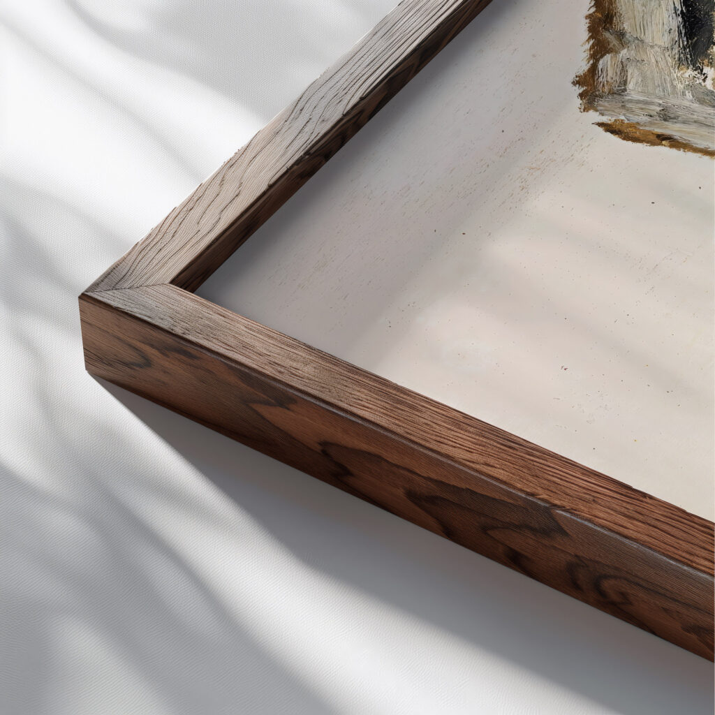 Still Life With White Bowl 1917 Marsden Hartley close up dark wood mockup