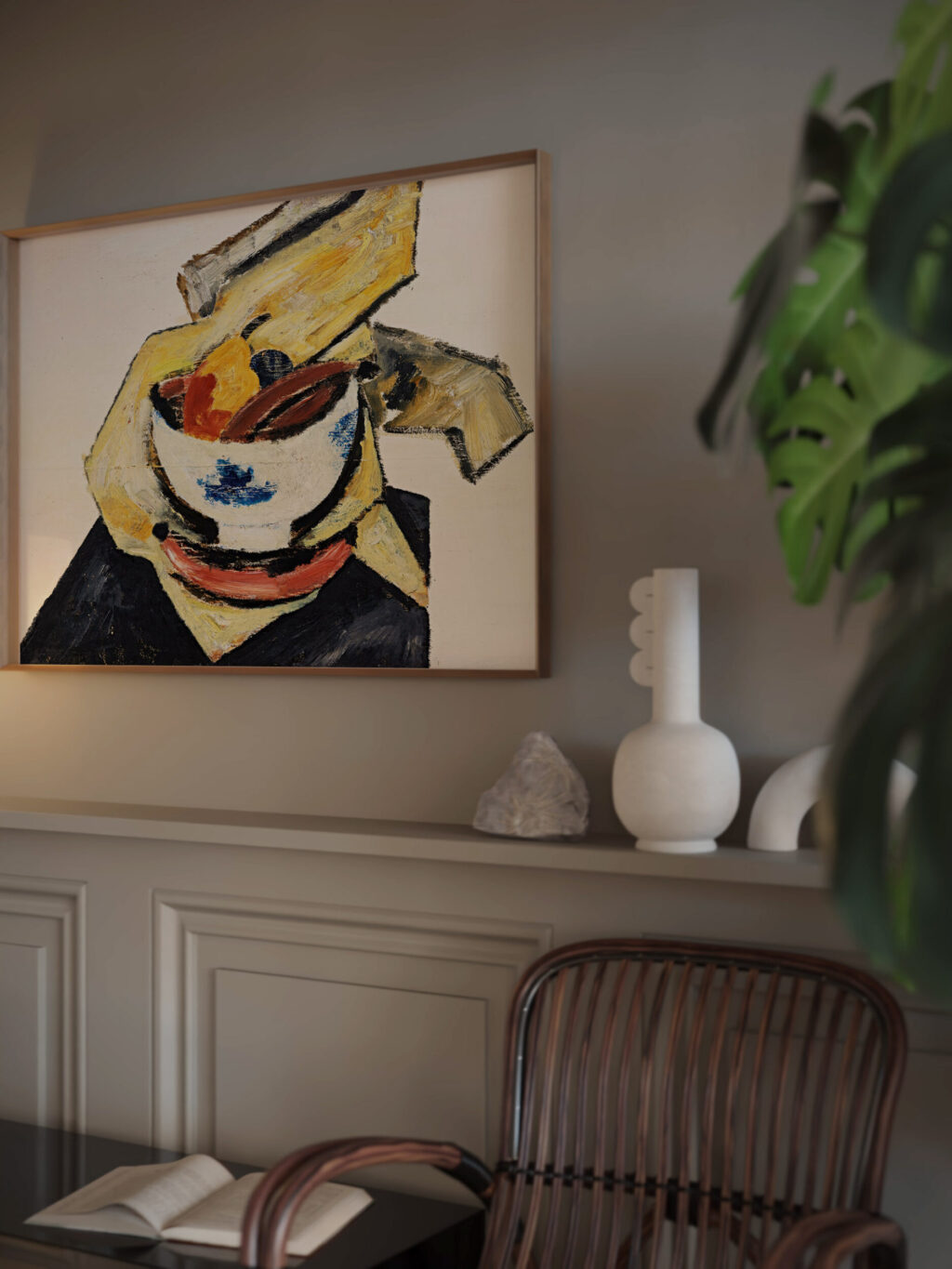 Still Life With White Bowl 1917 Marsden Hartley video mockup