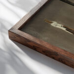 Still Life c. 1924 Preston Dickinson close up dark wood mockup