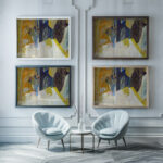 Still Life with Bouquet of Flowers Venus of Cyrene 1930 Pierre Bonnard framed posters mockup