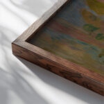 Still Life with Bread 1937 Sasza Blonder close up dark wood mockup