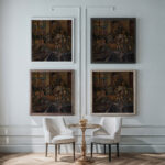 Still Life with Buste Henri Victor Gabriel Le Fauconnier framed posters mockup