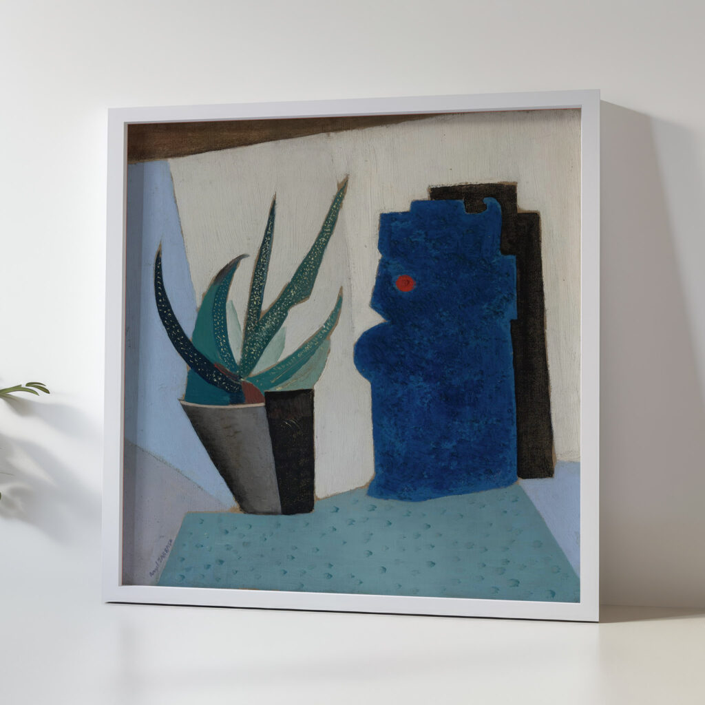Still Life with Cactus 1916 Angel Zarraga 5 mockup