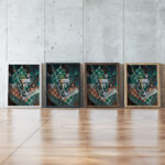 Still Life with Checked Tablecloth 1915 Juan Gris framed posters mockup