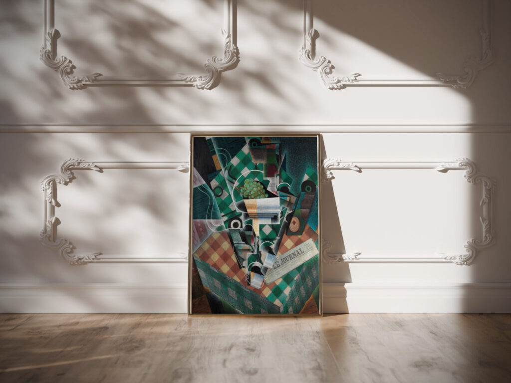 Still Life with Checked Tablecloth 1915 Juan Gris video mockup