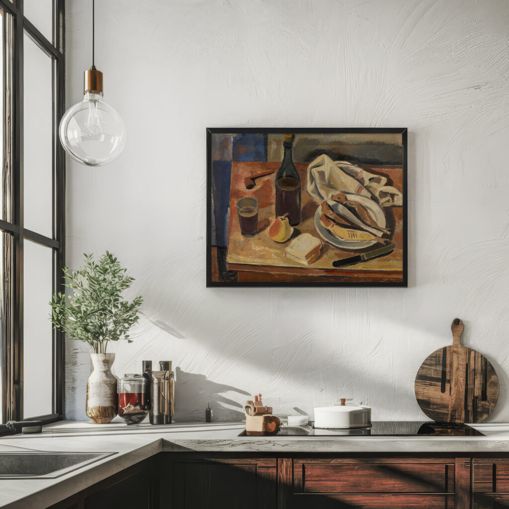 Still Life with Herring 1934 Gustave De Smet 6 mockup