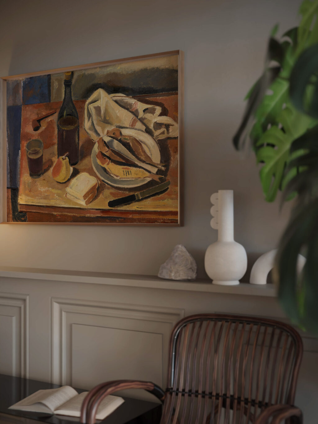 Still Life with Herring 1934 Gustave De Smet video mockup