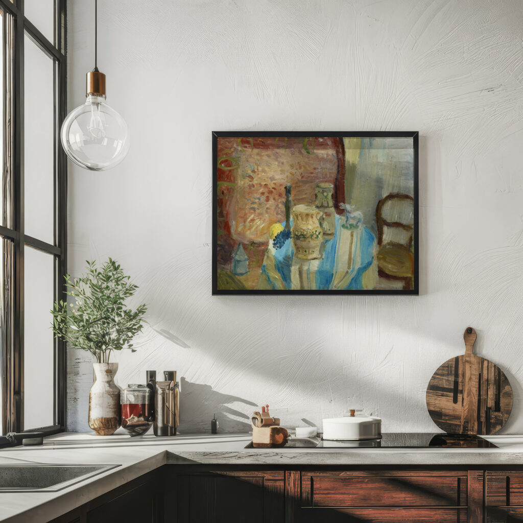 Still Life with Lemon and Grape 1929 Walter Kurt Wiemken 6 mockup