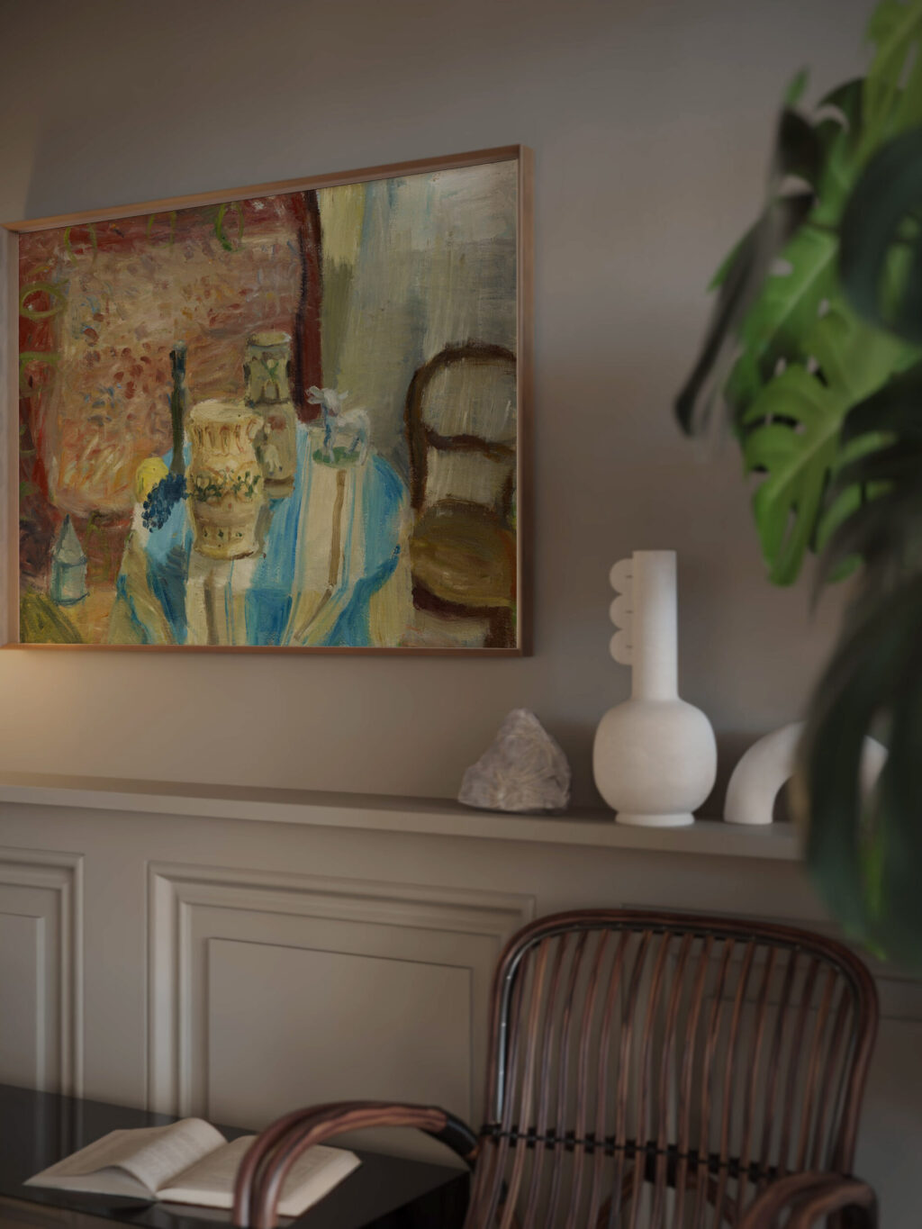 Still Life with Lemon and Grape 1929 Walter Kurt Wiemken video mockup