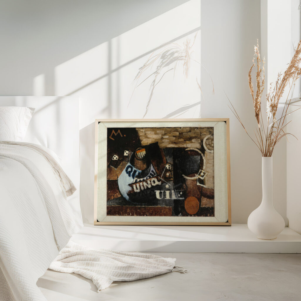 Still Life with Matches Le Pyrogene Quinquina 1912 Louis Marcoussis 4 mockup