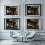 Still Life with Matches Le Pyrogene Quinquina 1912 Louis Marcoussis framed posters mockup