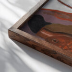 Still Life with Mechanical Man c. 1924–1929 Helen Torr close up dark wood mockup