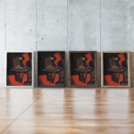 Still Life with Red Lamp 1916 1918 Maria Blanchard framed posters mockup