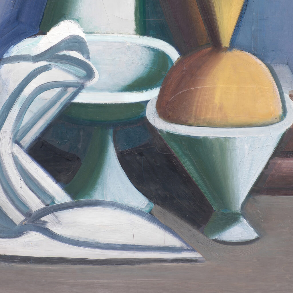 Still Life with Water Jug Towel and Jars 1929 Vilhelm Lundstrom 8 mockup