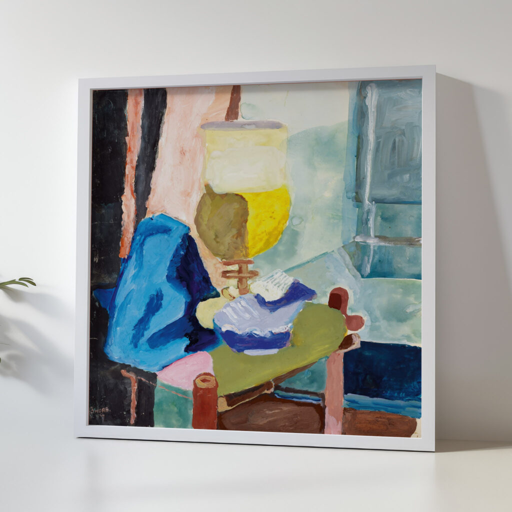 Still Life with a Glass 1913 Vera Mikhailovna Ermolaeva 5 mockup