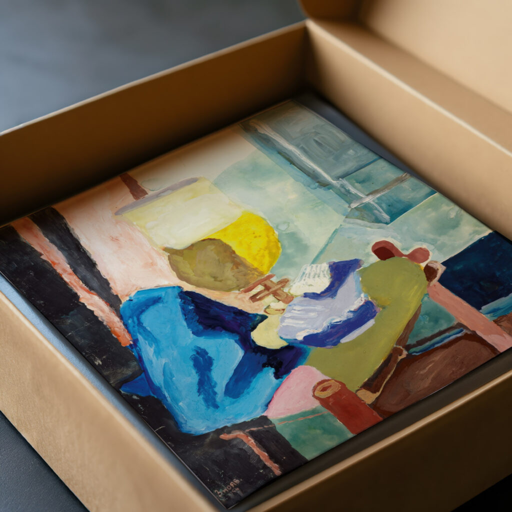 Still Life with a Glass 1913 Vera Mikhailovna Ermolaeva video mockup