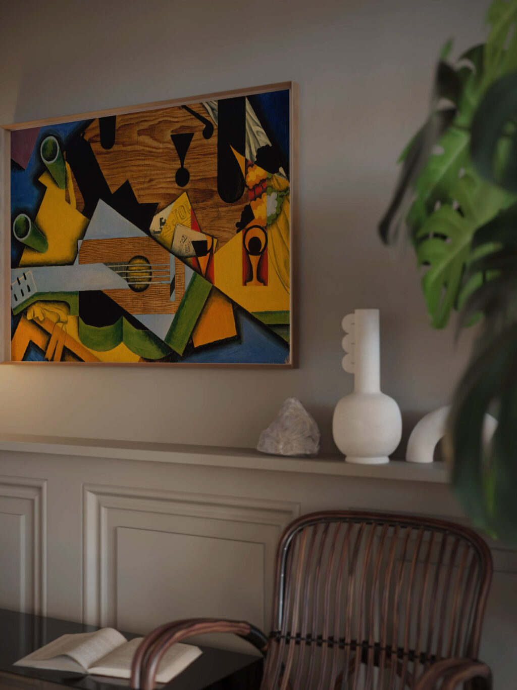 Still Life with a Guitar 1913 Juan Gris video mockup