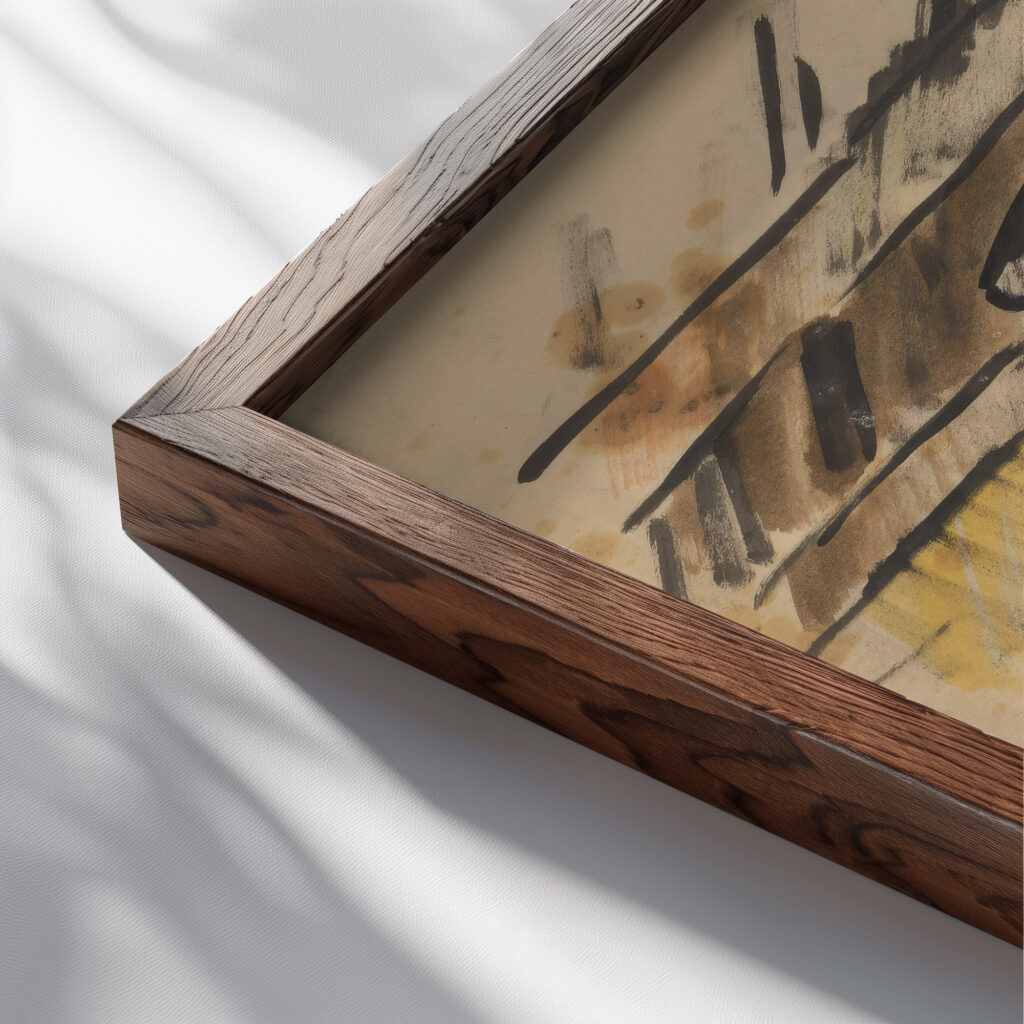 Still Life – Study for a Painting 1931 Zolo Palugyay close up dark wood mockup