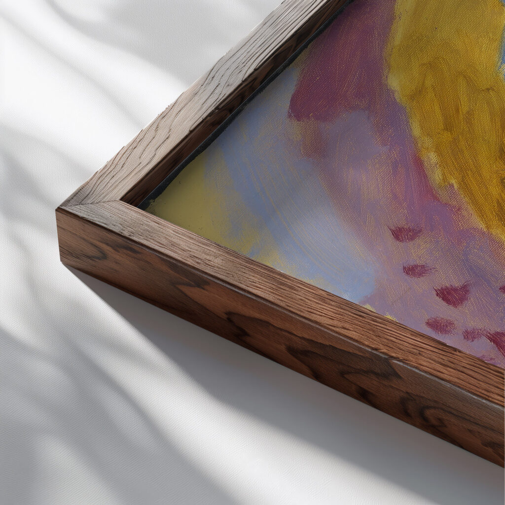 Still life 1915 Alexej von Jawlensky close up dark wood mockup