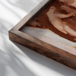 Still life 1918 Zygmunt Waliszewski close up dark wood mockup