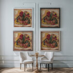 Still life Self portrait circa 1935 Frances Hodgkins framed posters mockup