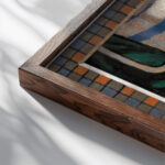 Still life jug and eggs 1911 Roger Fry close up dark wood mockup