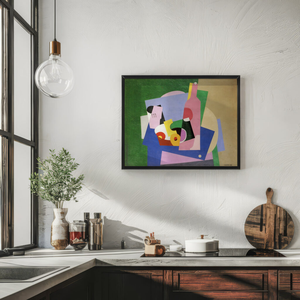Still life with bottle 1923 Georges Valmier 6 mockup