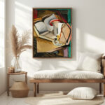 Still life with cup and book 1915 Antonin Prochazka 5 mockup