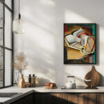 Still life with cup and book 1915 Antonin Prochazka 6 mockup