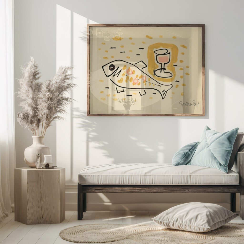 Still life with fish 1937 Mikulas Galanda 5 mockup