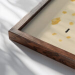 Still life with fish 1937 Mikulas Galanda close up dark wood mockup