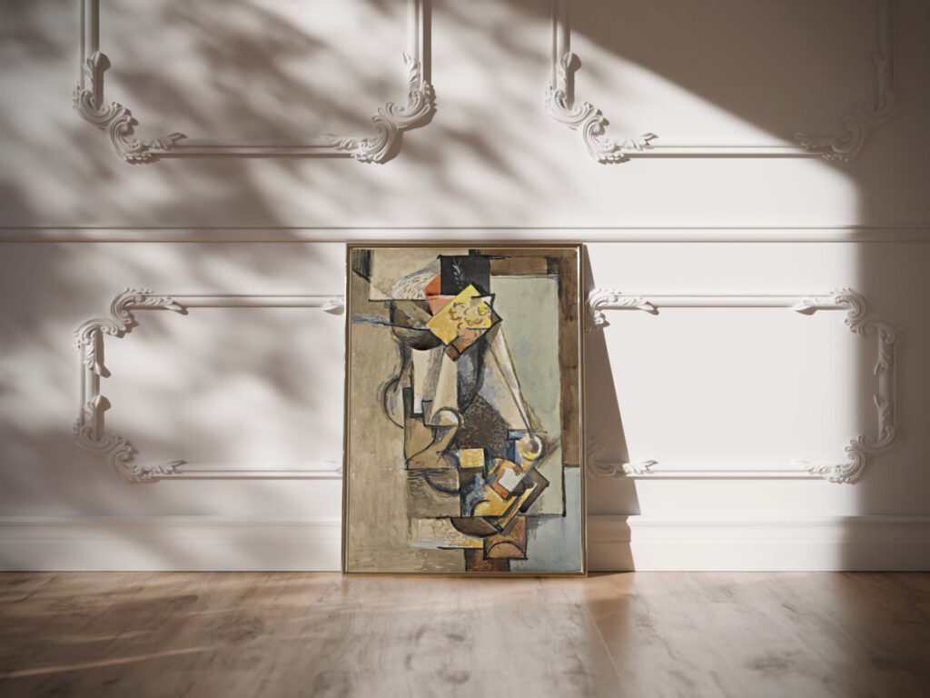 Still life with vase and flower 1914 15 Antonin Prochazka video mockup