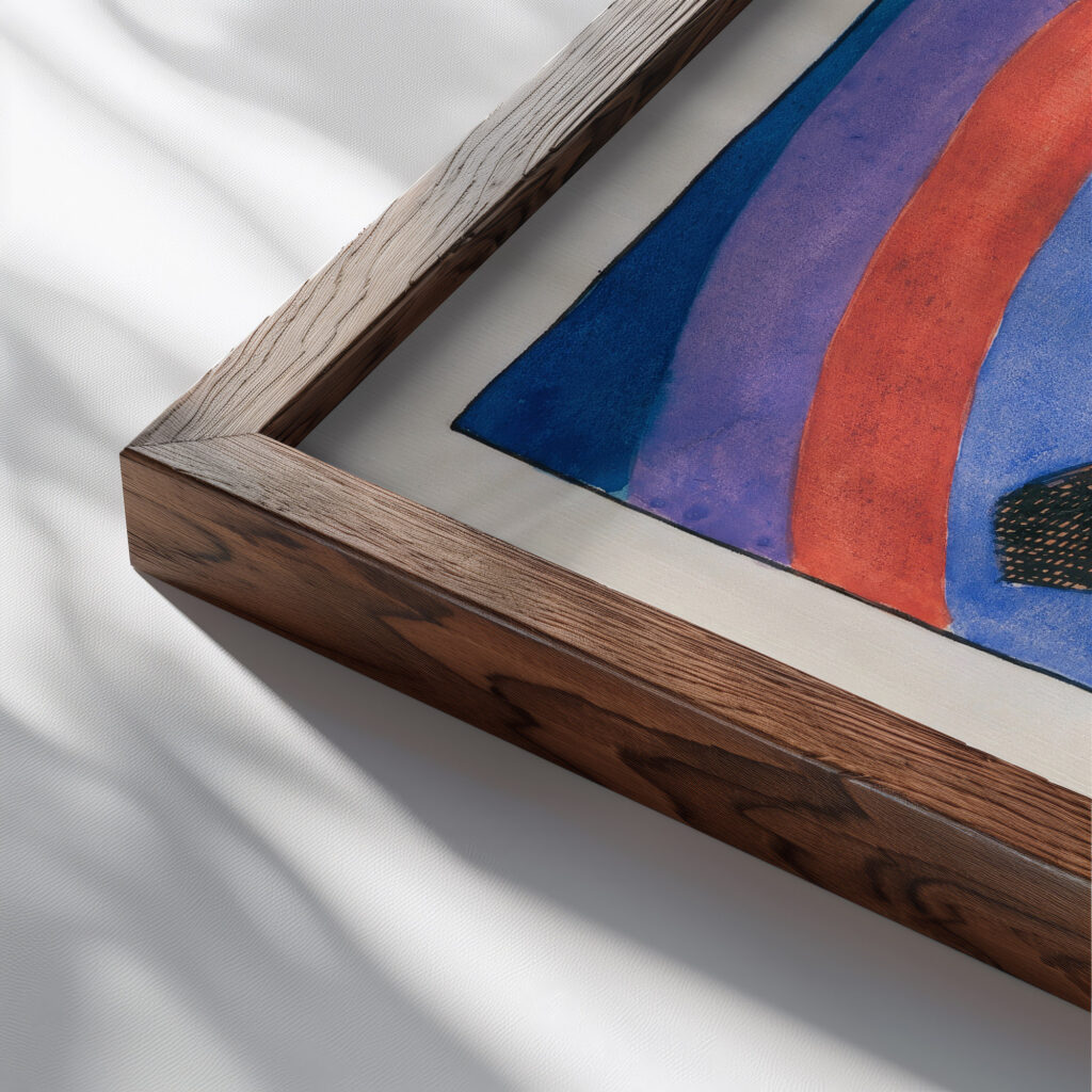 Stilleben 1922 Karl Wiener close up dark wood mockup