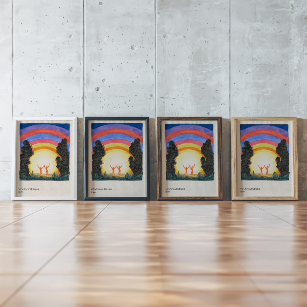 Stilleben 1922 Karl Wiener framed posters mockup