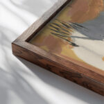 Stilleben med glass 1935 1937 Ragnhild Keyser close up dark wood mockup