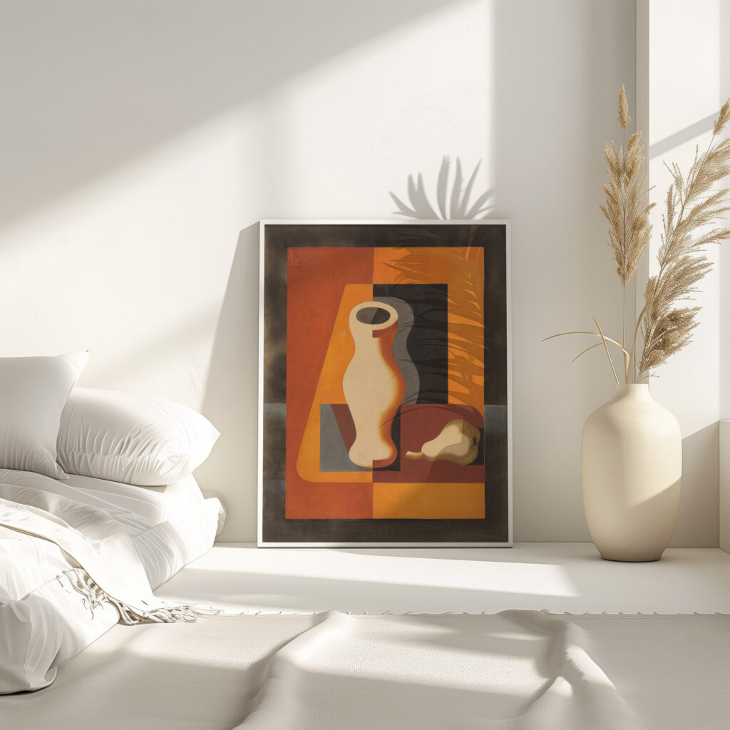 Stilleben mit Krug und Birne 1929 Heinrich Hoerle 4 mockup