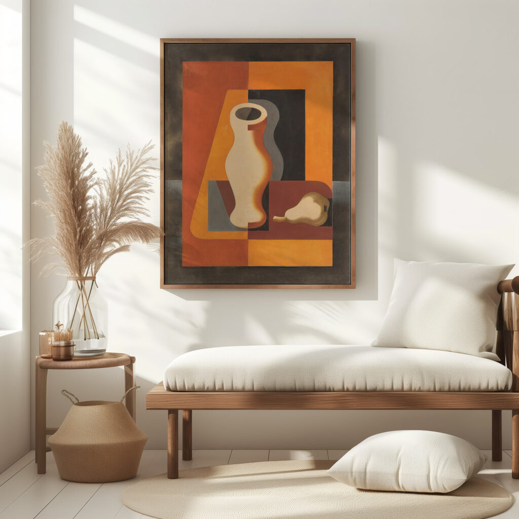 Stilleben mit Krug und Birne 1929 Heinrich Hoerle 5 mockup
