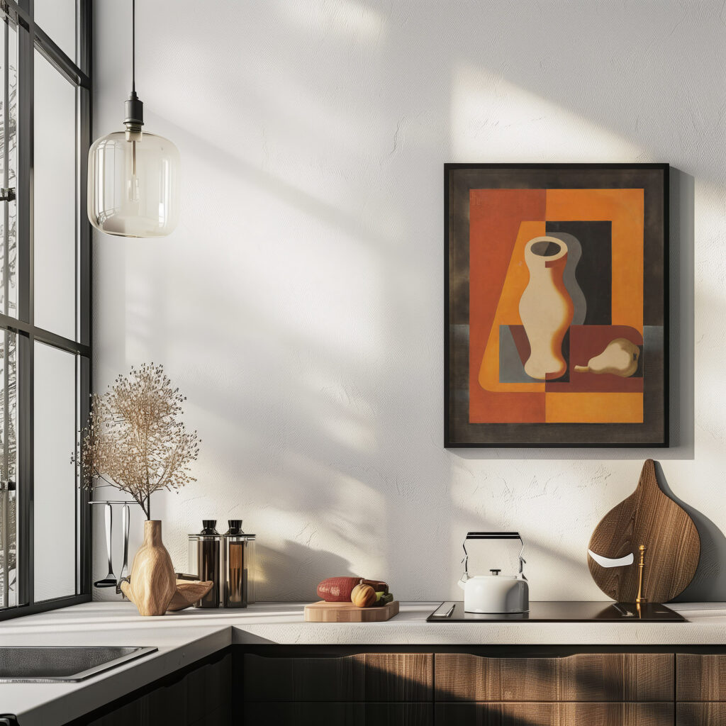 Stilleben mit Krug und Birne 1929 Heinrich Hoerle 6 mockup