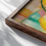 Stillleben 1917 Alexej von Jawlensky close up dark wood mockup