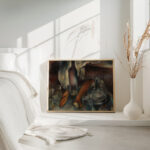 Stillleben mit Flaschen und Baguettes 1909 Hanns Bolz 4 mockup