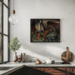 Stillleben mit Flaschen und Baguettes 1909 Hanns Bolz 6 mockup