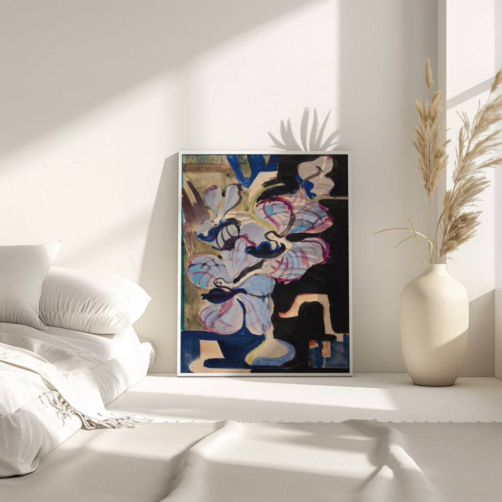 Stillleben mit Orchideen Tanzende Traumwesen 1927 Ernst Ludwig Kirchner 4 mockup Stillleben mit Orchideen Tanzende Traumwesen 1927 Ernst Ludwig Kirchner 4 mockup