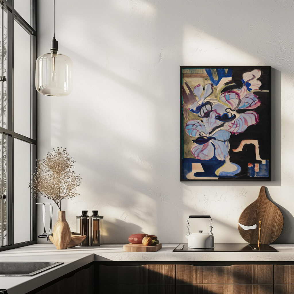 Stillleben mit Orchideen Tanzende Traumwesen 1927 Ernst Ludwig Kirchner 6 mockup