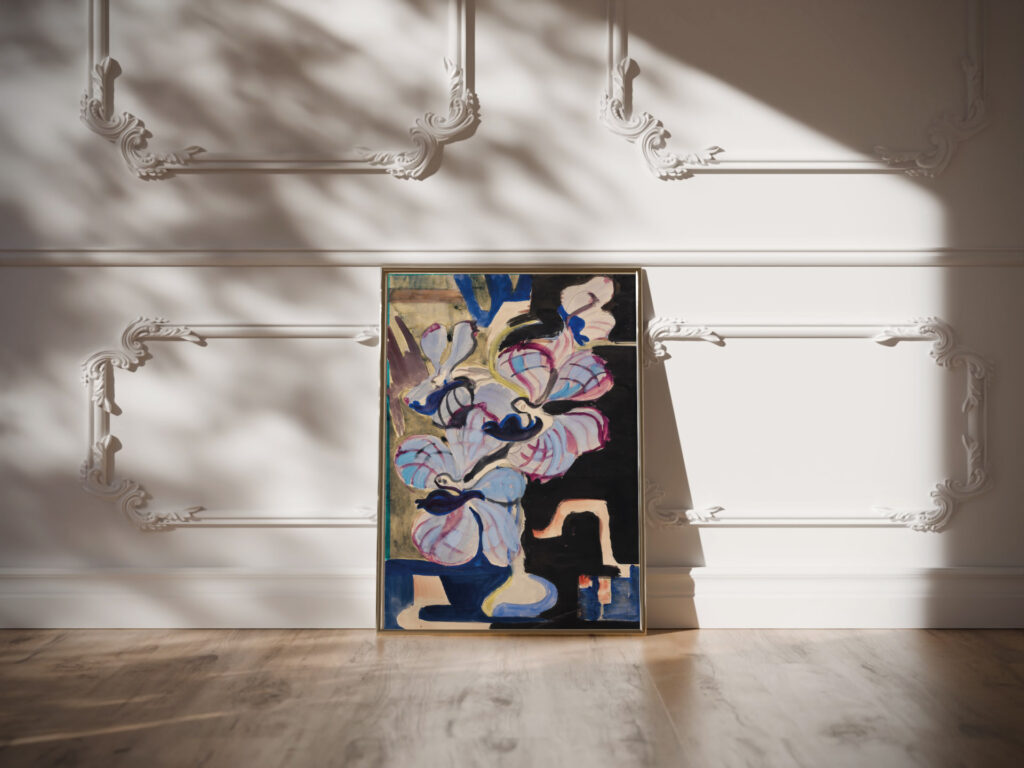 Stillleben mit Orchideen Tanzende Traumwesen 1927 Ernst Ludwig Kirchner video mockup Stillleben mit Orchideen Tanzende Traumwesen 1927 Ernst Ludwig Kirchner video mockup