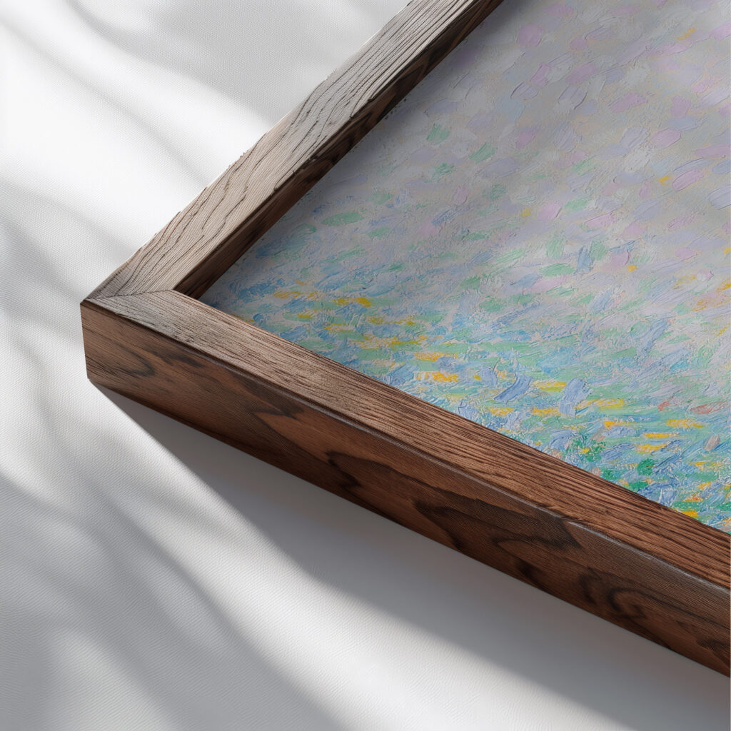 Stillleben mit Schale Flaschchen und Deckeldose 1904 Curt Herrmann close up dark wood mockup