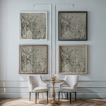 Stillleben mit Sonnenblumen und Obstschale 1913 1914 Ernst Ludwig Kirchner framed posters mockup