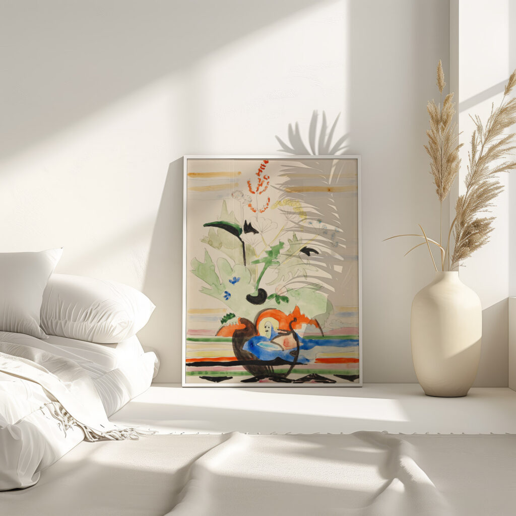 Stillleben mit Wiesenblumen 1929 Ernst Ludwig Kirchner 4 mockup