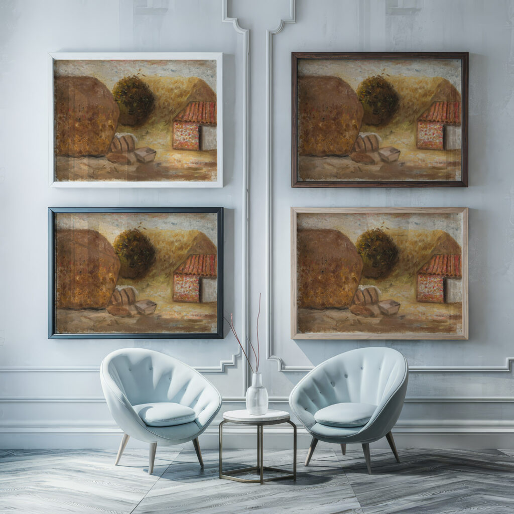 Stogi 1931 Tadeusz Makowski framed posters mockup