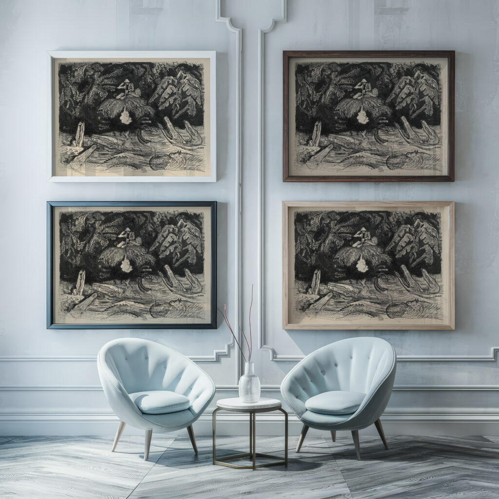 Stories in Wilderness – 6 1939–1940 Arnold Peter Weisz Kubincan framed posters mockup